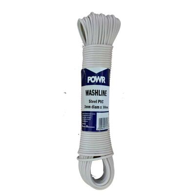 Wash Line Steel Pvc Coat 30mt