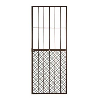 Security Gate P/coated Brown Neder 813x2032