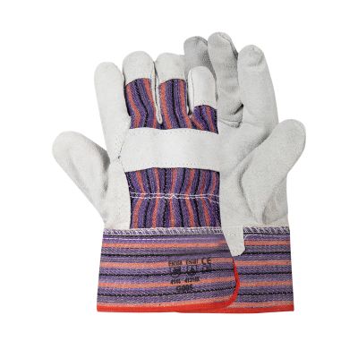 Gloves C&y Stripe Ch/leather Safety Cuff 5cm G005