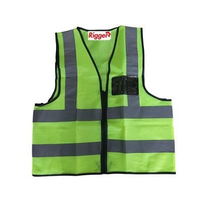 Vest Reflective Flu Lime Small Zip/pocket Y-s
