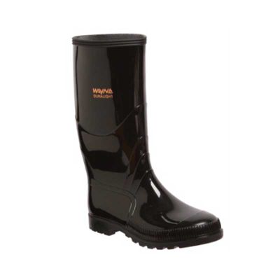 Gumboot Duralight Wayne Knee/l Black N/stc Size 6 F1040