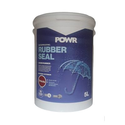 Rubber Seal Waterproof Coating Terracotta 5 Ltr POWR