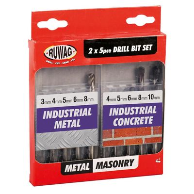 10pce Combo Set Concrete/industrial Metal