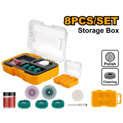 Drill Mini Acc Kit S&/polish 8pcs