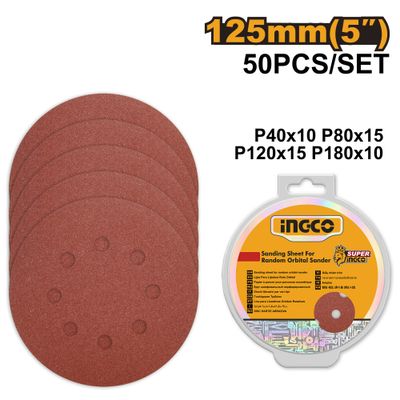 S& Sheet Ran/orb 50pcs 125mm