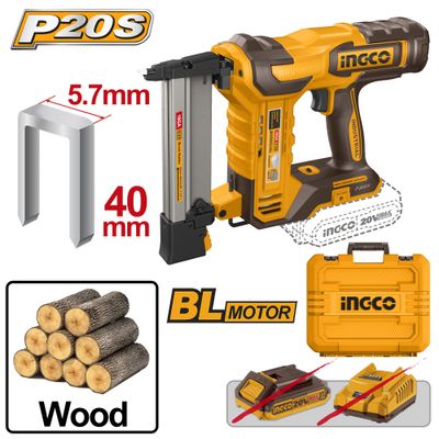 20v Ps+c/l Crown Stapler 5.7x40mm + Acc In Case