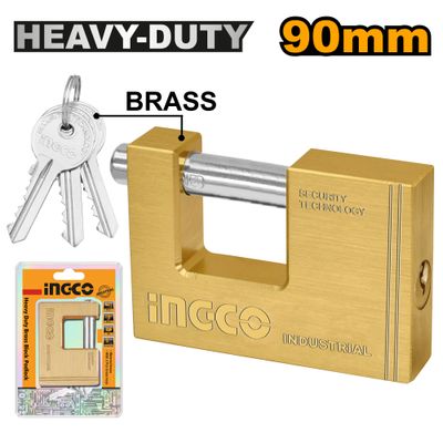Padlock Ins Brassy 90mm H/d