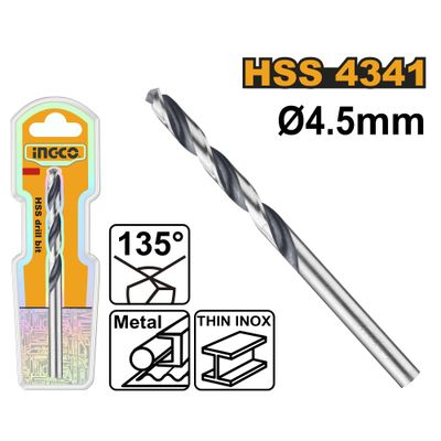 Drill Bit Hss 4341 4.5mm