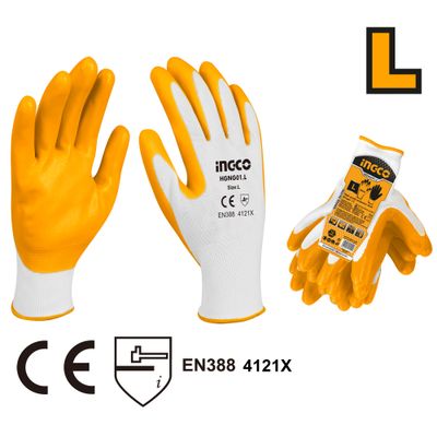 Glove Nitrile Palm Sz L