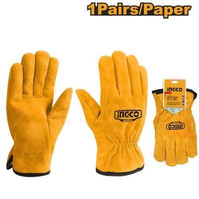 Glove Cow Split Leather Sz 10