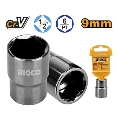 Socket Hex 1/2dr 6pt 9mm
