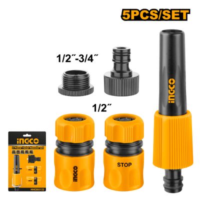 Garden Hose Adpt Set 1/2 5pcs
