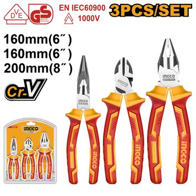 Plier Set Vde 1000v 3pcs