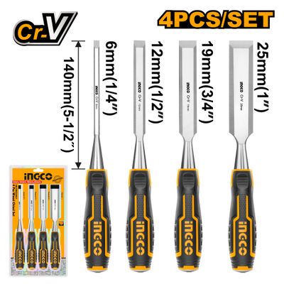 Chisel Wood 140mm Blister 4pcs