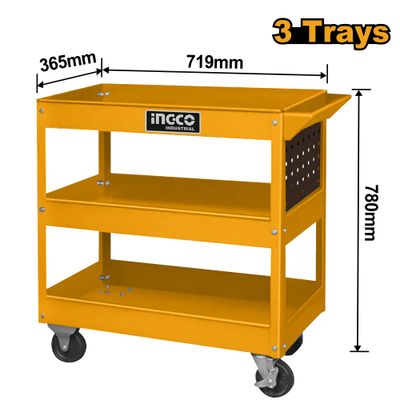 Tool Cart 3 Tray 719x365x663