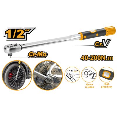 Wrench Torque 1/2 530mm 40-200 Nmadj Cr V