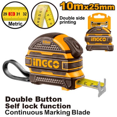 Tape Measure R/case 10m X 25mm