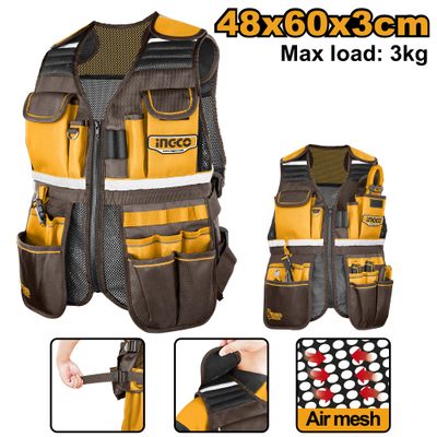 Tool Vest Adj Straps 48x60x3cm 17 Pocket 3kg