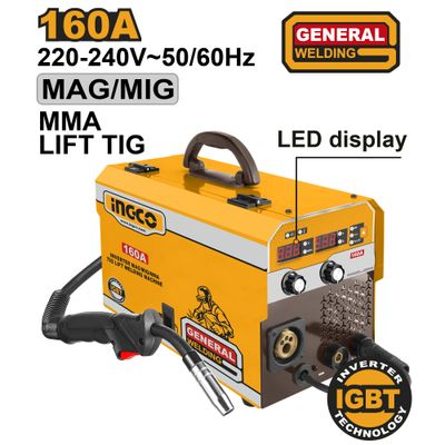 Inverter 160a Mag/mig 80v + Accessories