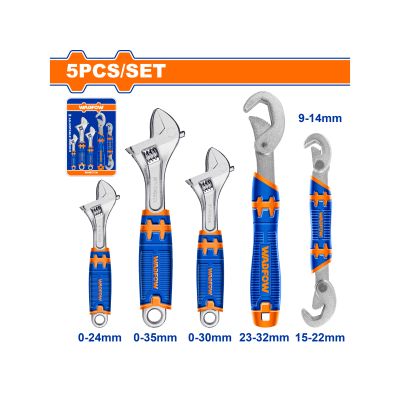 Wrench Adj Set D Forged 5pcss