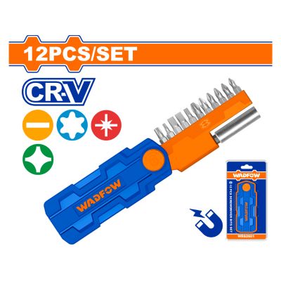 S/driver Bit Acc Set Cr V With Holder 12pcss