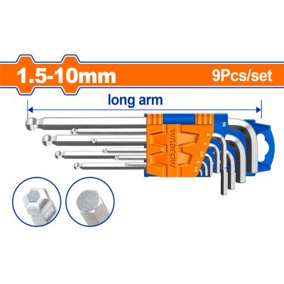 A/key B/p Long Set Cr V 1.5mm-10mm 9pcss