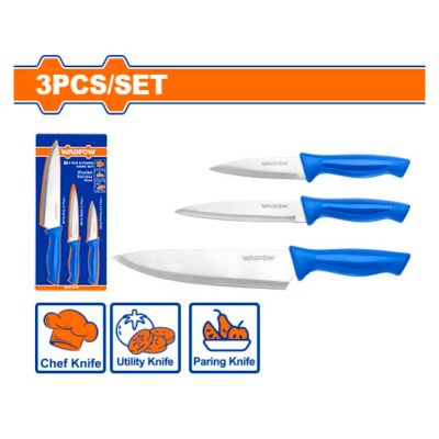 Knife Set Kitchen Ss 3pcss
