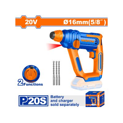 20v Ps+c/l Rotary Hammer Drill + 3pcss Assy