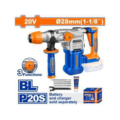 20v Ps+c/l B/l Rotary Hammer Drill Incl Assy