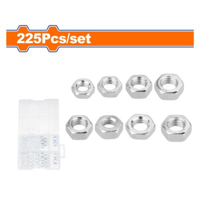Nut Hex Acc Set 3 10mm 225pcss