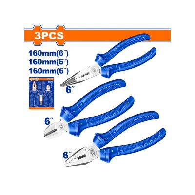 Plier Set 1 Colour 160mm 3pcss