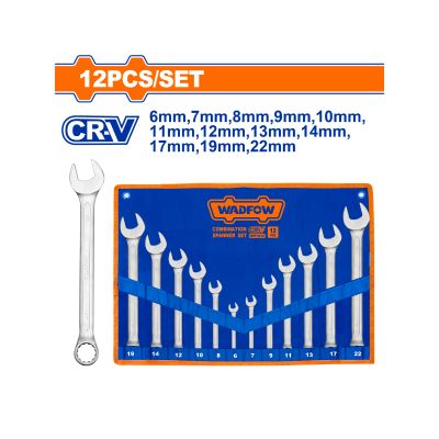 Spanner Comb Set Cr V 6-122m 12pcss