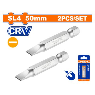 S/driver Bit Mag Set Sl4 50mm 2pcss