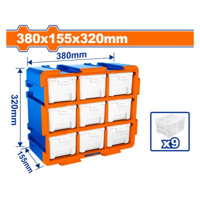 Storage Tower Set 380x155x320mm Bin 9pcss