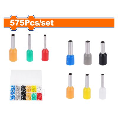 Terminal Lugs Insulated Tubular Acc Set 575pcss