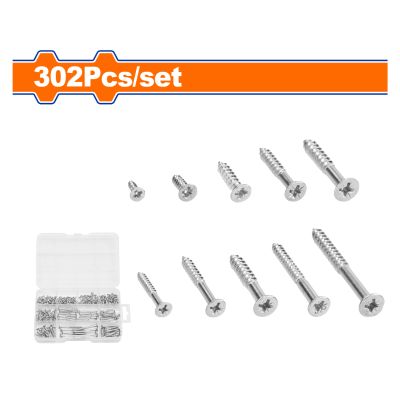 Screw Sslashtapping Cslashs Acc Set 3_dash_5mm 302pcs