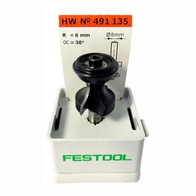 FESTOOL HW S8 D23,1/R6/30° Roundover and Chamfer Router Cutter