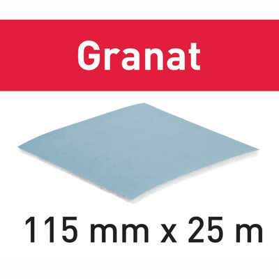 FESTOOL Granat Soft P180 Pre-Perforated Abrasive Roll 115mm x 25m