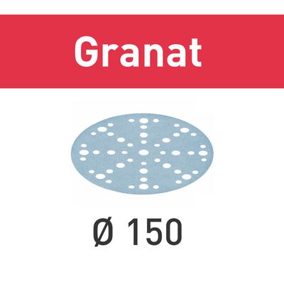 FESTOOL Granat STF D150/48 P240 150mm Sanding Discs 100 Pack