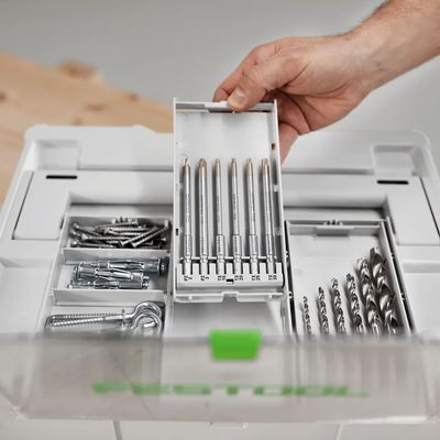 FESTOOL BKS SYS3 D3-10 HSS CE 6-Piece Metal Drill Bit Case