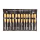 Chisel Set Wood Carving 12piece In Leather Pouch