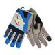 Mechanics Glove Small Synthetic Leather Palm Air Mesh Back Blue