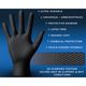 FIXON Nitrile Diamond Glove Textured 6mil 240mm Black L (50pcs/25 Pairs)